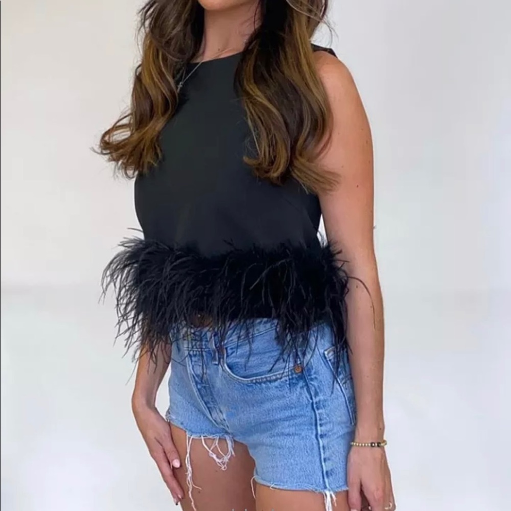 SHEIN Feather Top
